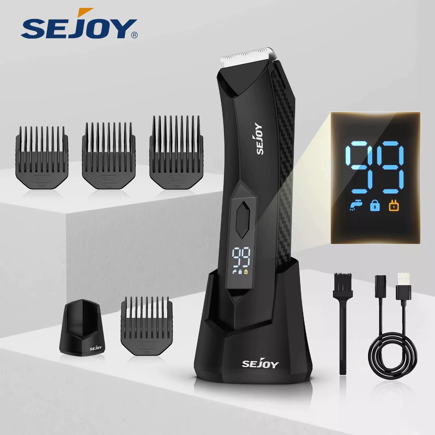 Professional Hair Clippers for Men Electric Men Pubic Hair Trimmer Groin Body Hair Ball Shaver Clipper