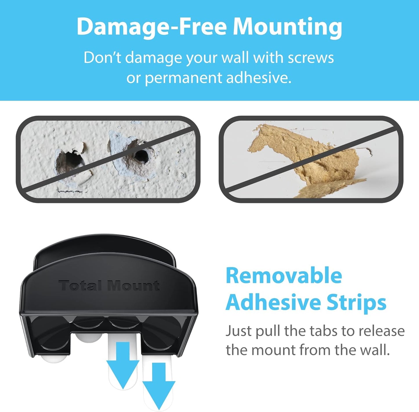Headphone Hanger with Removable Adhesive