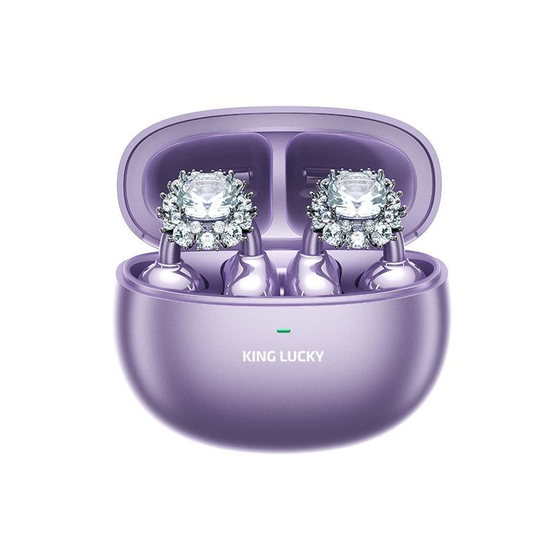 Long-Play Open-Ear Clip-On Butterfly Earbuds: Kinglucky, HiFi, for Apple & Samsung