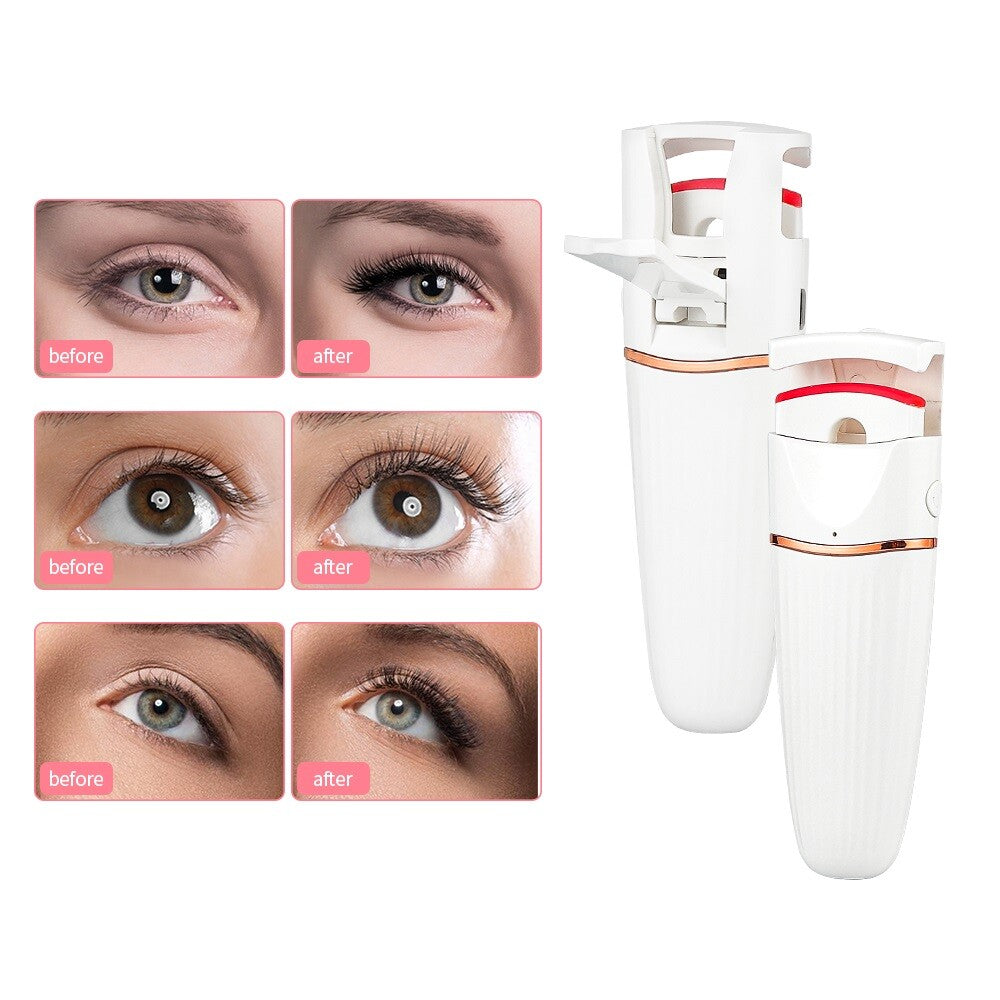 Electric Smart Heated Eyelash Curler Makeup Long Lasting Lashes Curl Beauty Tool