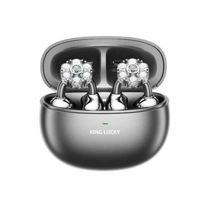 Long-Play Open-Ear Clip-On Butterfly Earbuds: Kinglucky, HiFi, for Apple & Samsung