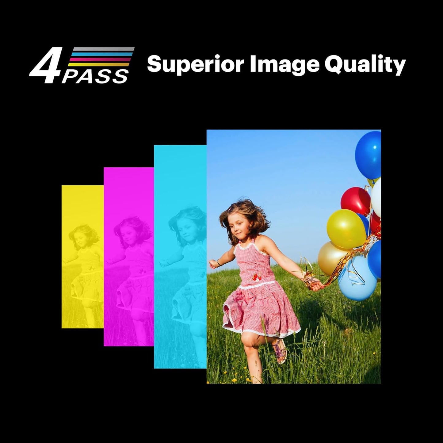 Mini Retro Photo Printer: 68 Sheet Bundle