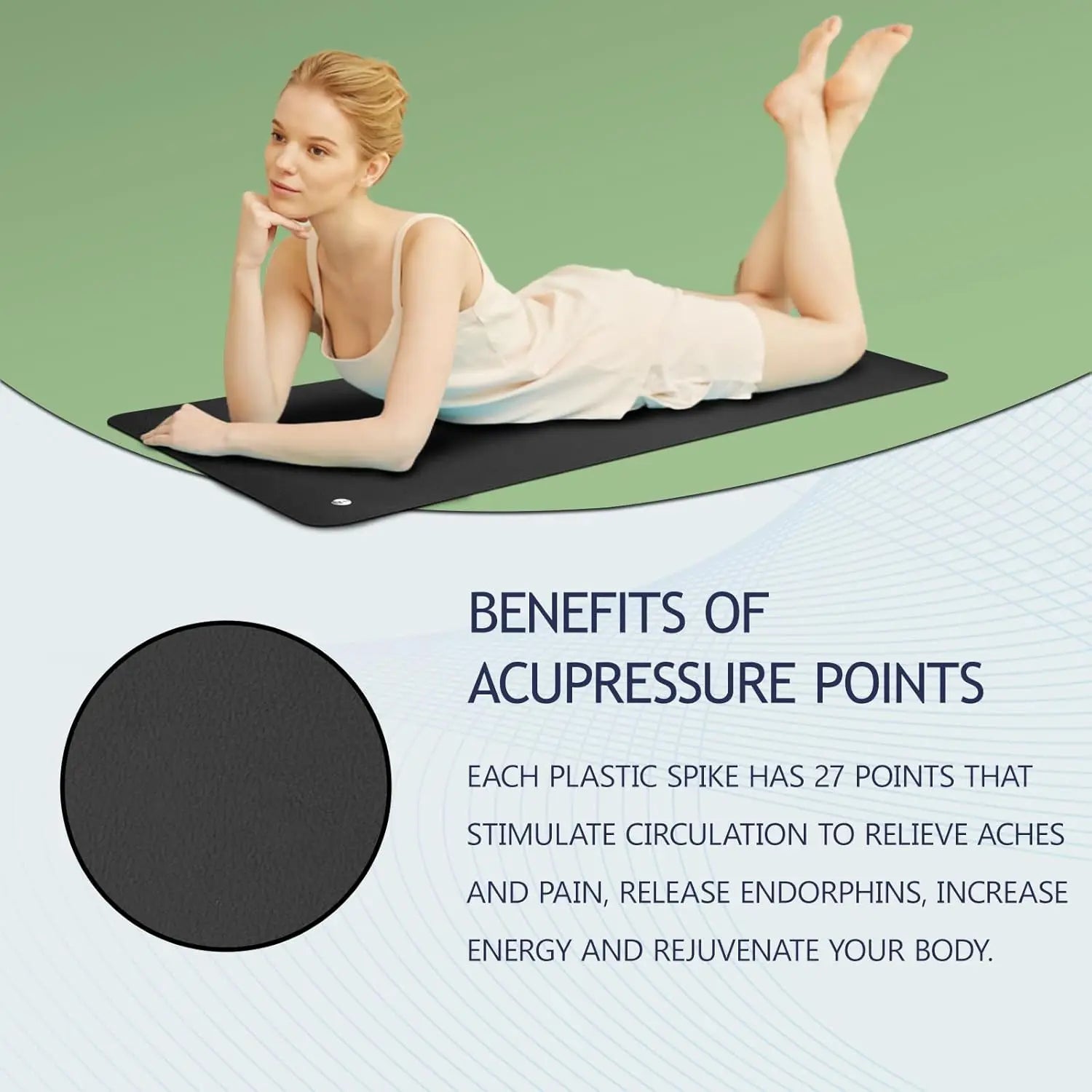 30X60CM Grounding Mat for Improves Sleep Earth Grounding Pad for Energy Pain Relief Inflammation Enhanced Circulation