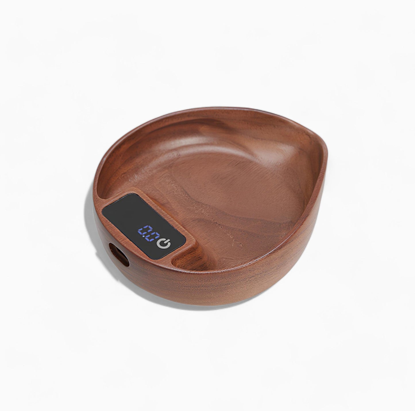 Electronic Walnut Coffee Scale - Precision Weighing with Leaf Design