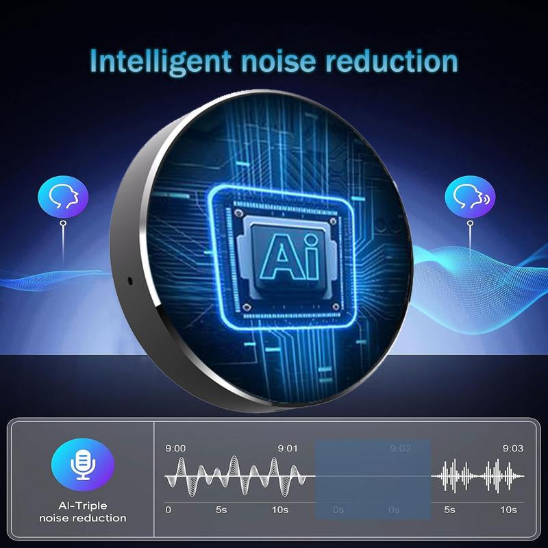 HD Voice Recorder: One-Touch, Large Memory & Smart Sound