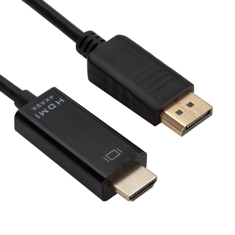 4K Displayport to Hdmi-Compatible Adapter Cable 1.8M DP to HDMI HD Video Audio Converter Cable for PC TV Projector Laptop
