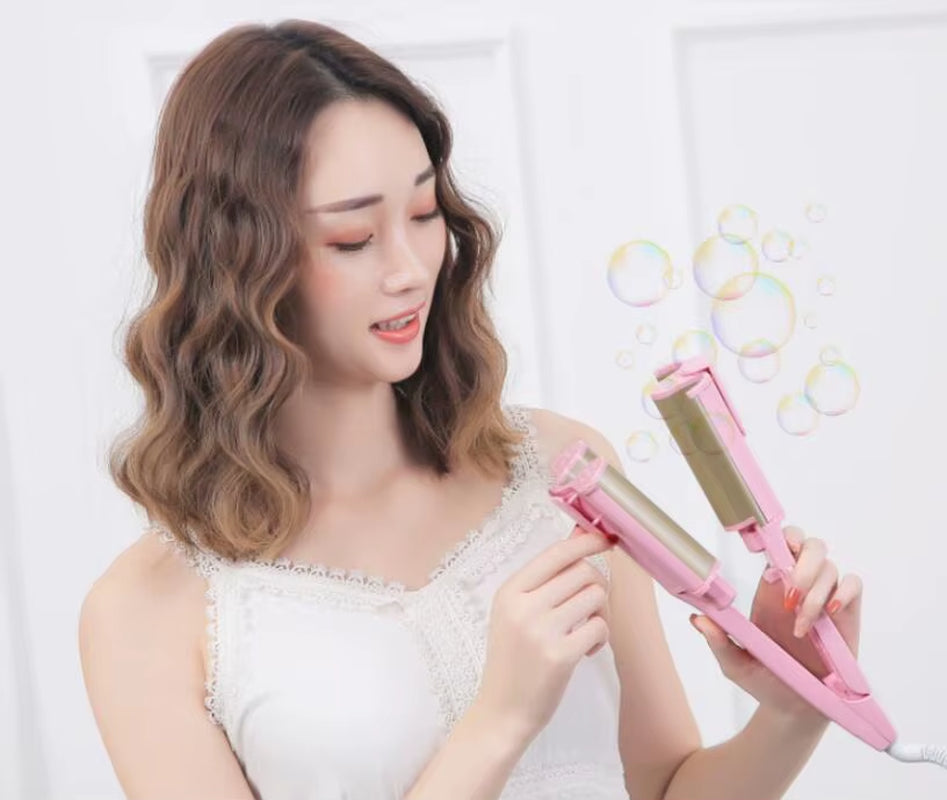 LCD 26Mm 32Mm Ceramic Three Tube Hair Curler Triple Barrel Deep Wave Water Ripple Egg Rolls Hair Curling Iron Hair Styling Tool