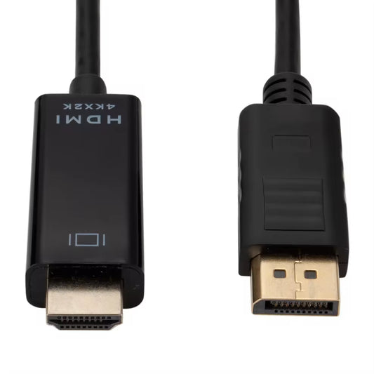 4K Displayport to Hdmi-Compatible Adapter Cable 1.8M DP to HDMI HD Video Audio Converter Cable for PC TV Projector Laptop