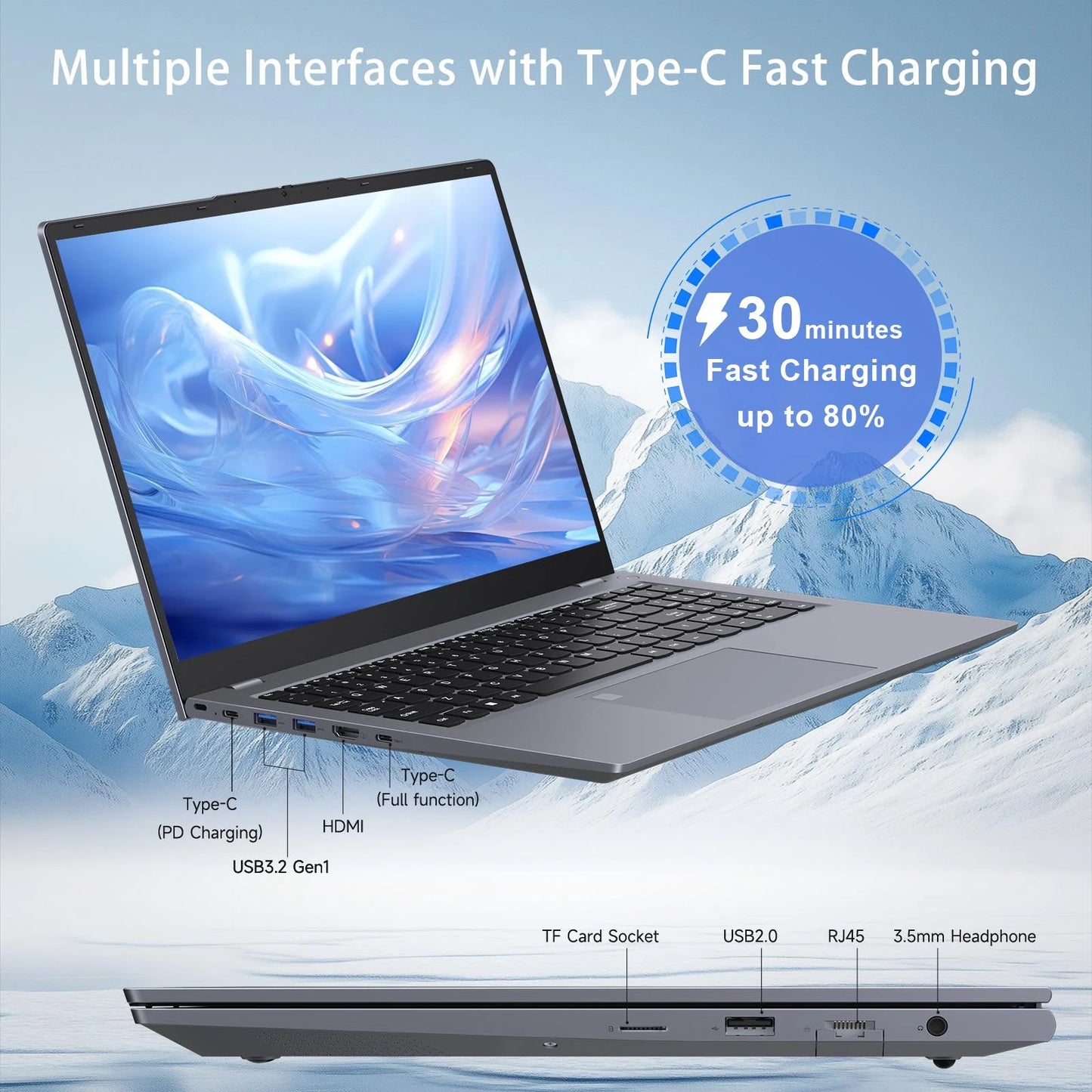 15.6" Windows 11 Laptop, Dual 16GB DDR4 512GB SSD, Intel Core I5 1240P, 12 Core up 4.4Ghz, Office 2024 Fingerprint Backlit KB Wifi 6 BT5.2, Laptop Computer for Business, Student, Light Gaming
