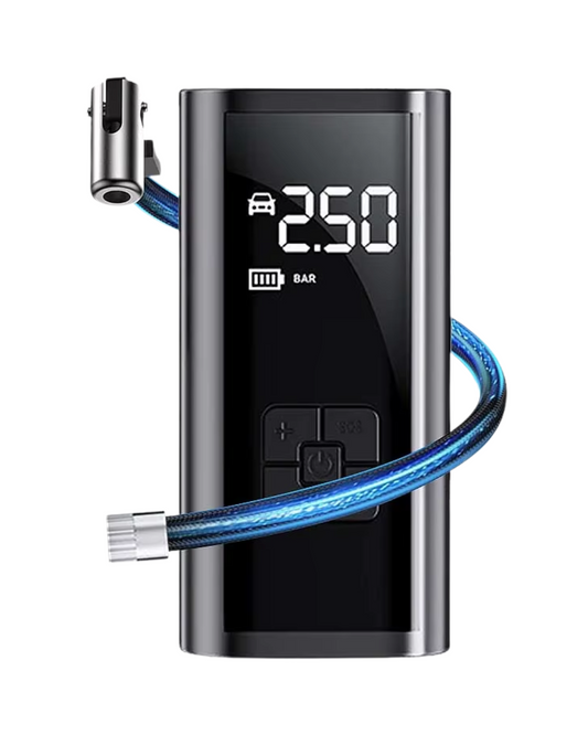 Compresor de aire portátil para coche: inflador de neumáticos con cable/inalámbrico de 150 PSI para coche, motocicleta y bicicleta