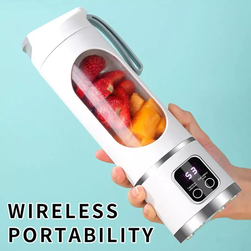Portable Blender for Smoothie Liquid Diet, Ice Shake Blender, Compact Juicer Blender, USB Rechargeable Juicer Machine, Household Kitchen Appliances