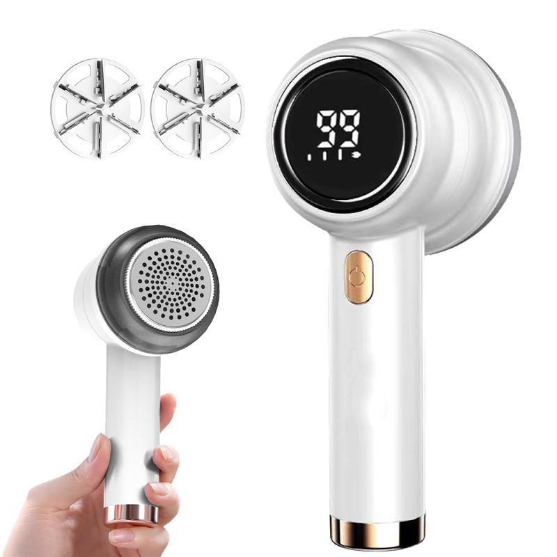 SUMZZZ 6-Blade Rechargeable Lint Shaver with LED Display