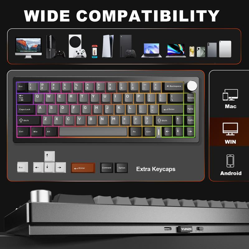 YUNZII AL68 60% Wireless Mechanical Keyboard