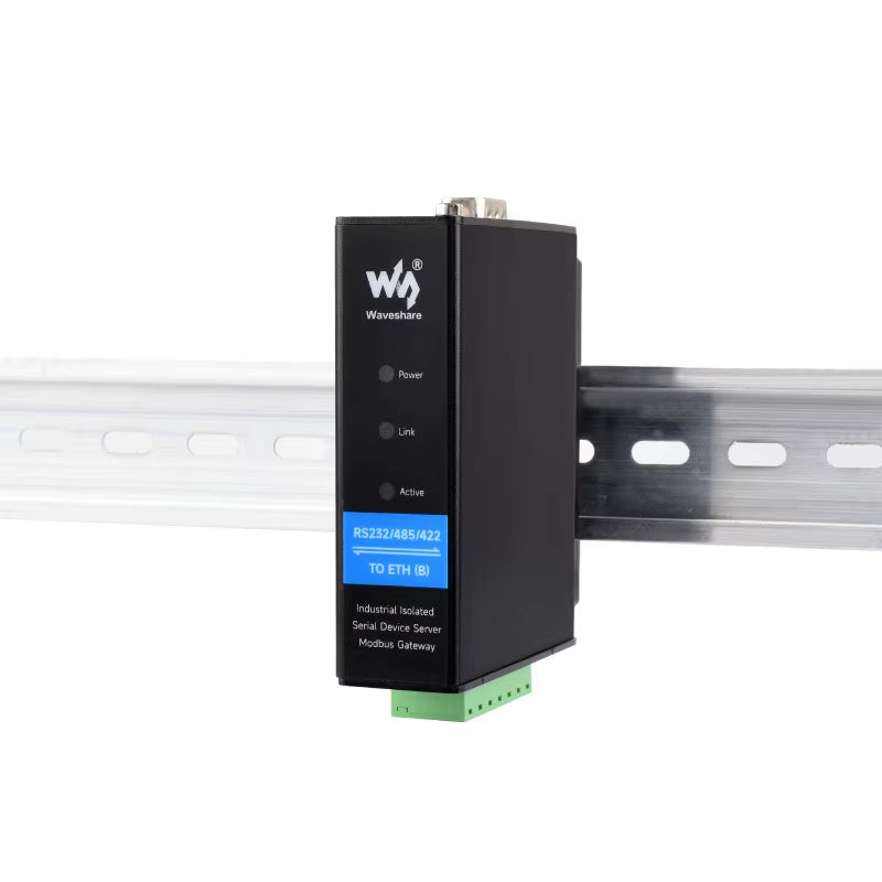 Poe Optional Metal Alloy Industrial Serial Server RS232 RS422 RS485 to RJ45 Ethernet TCP/IP to Serial Server