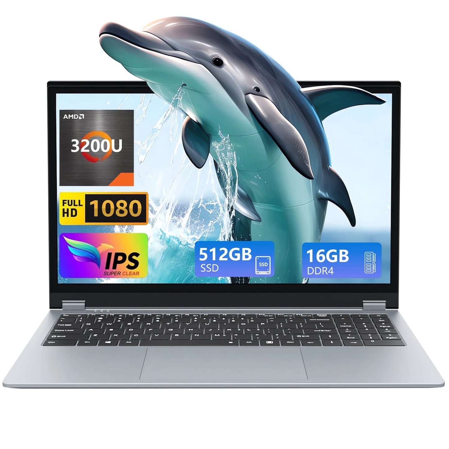 15.6" Touchscreen Laptop, 16GB RAM 512GB Ssd,Windows 11 Pro,360° Foldable 2 in 1 Laptop Computer,Amd Ryzen R3 (Up to 3.5 Ghz),Blacklit Keyboard,1920X1080 FHD Display
