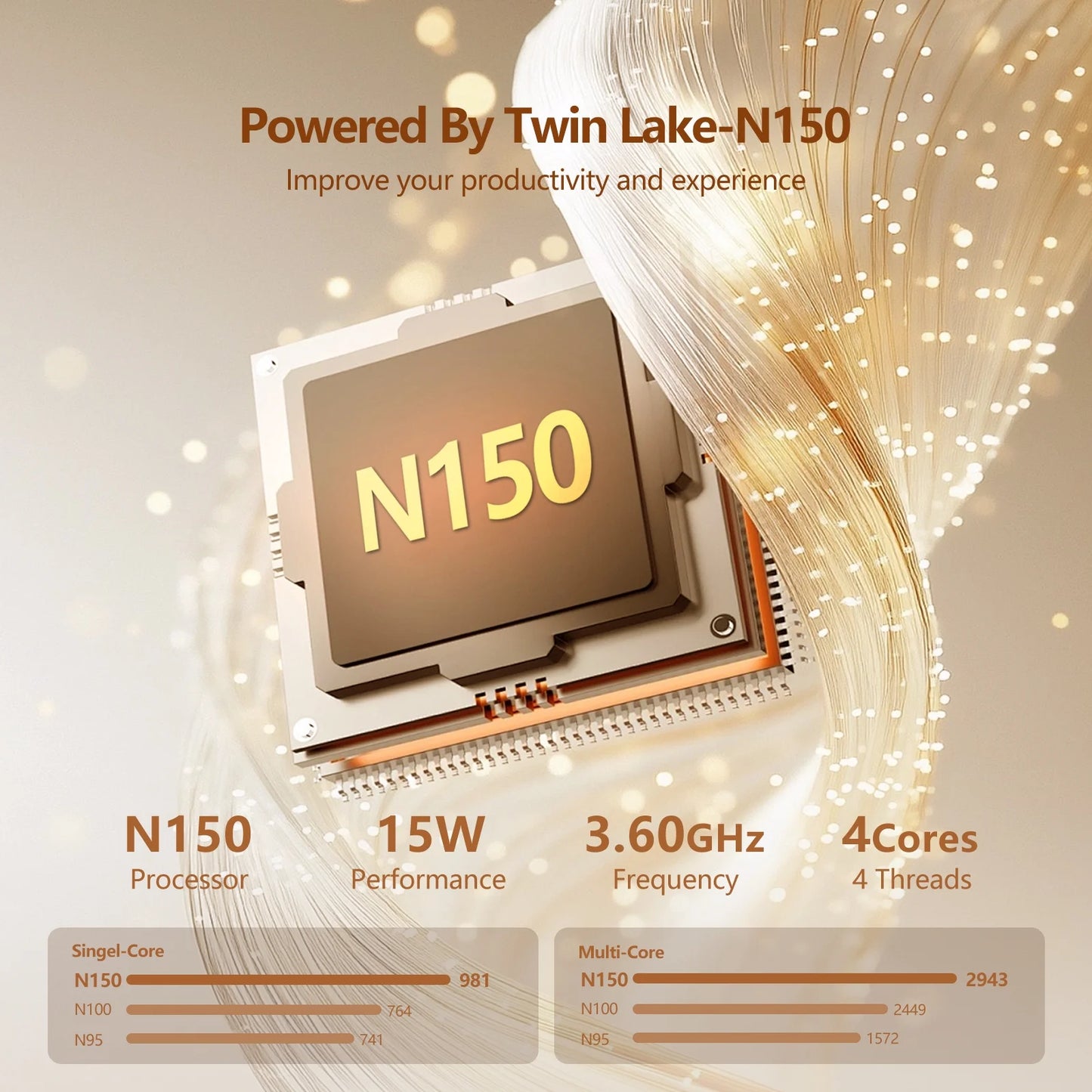 Narrow Bezel 15.4 Inch Laptop Computer with N150 Processor(Up to 3.6Ghz) 16GB RAM 512GB SSD FHD Premium Laptop,Wifi 5,BT 4.2,Fingerprint Unlocking,Backlit Keyboard, Windows 11 Pro