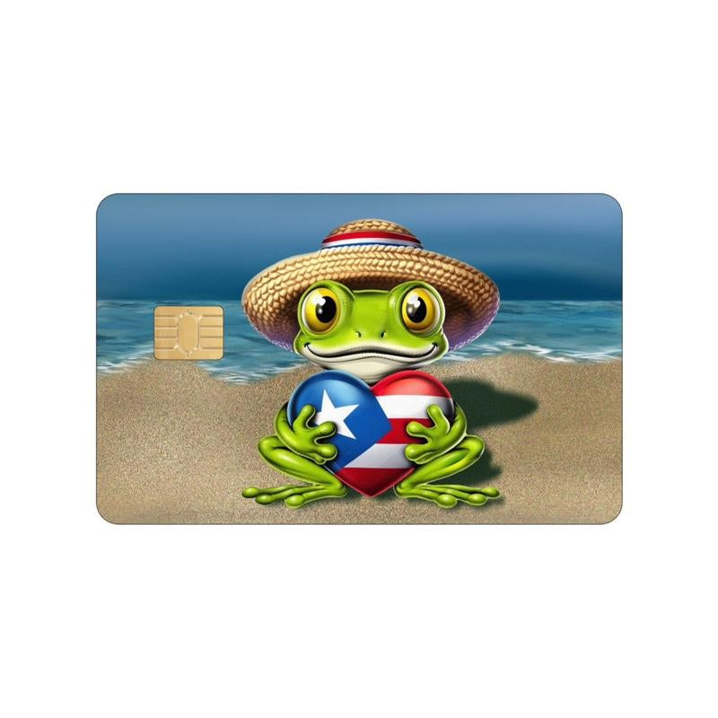 Puerto Rico Card Skin: Matte Finish, Premium Quality, No Residue