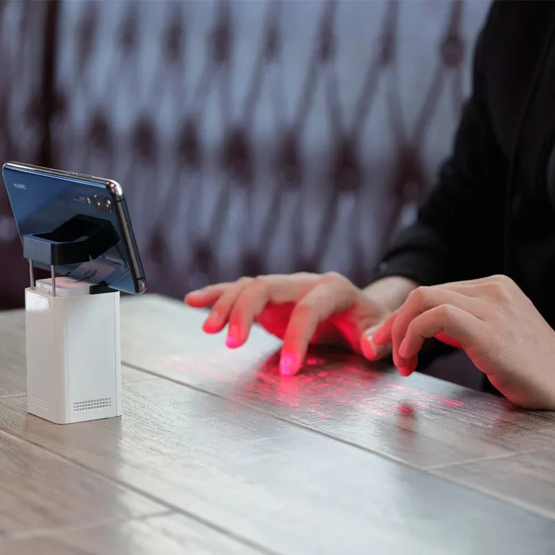 Bluetooth Virtual Laser Keyboard with Touch Projector & Mouse