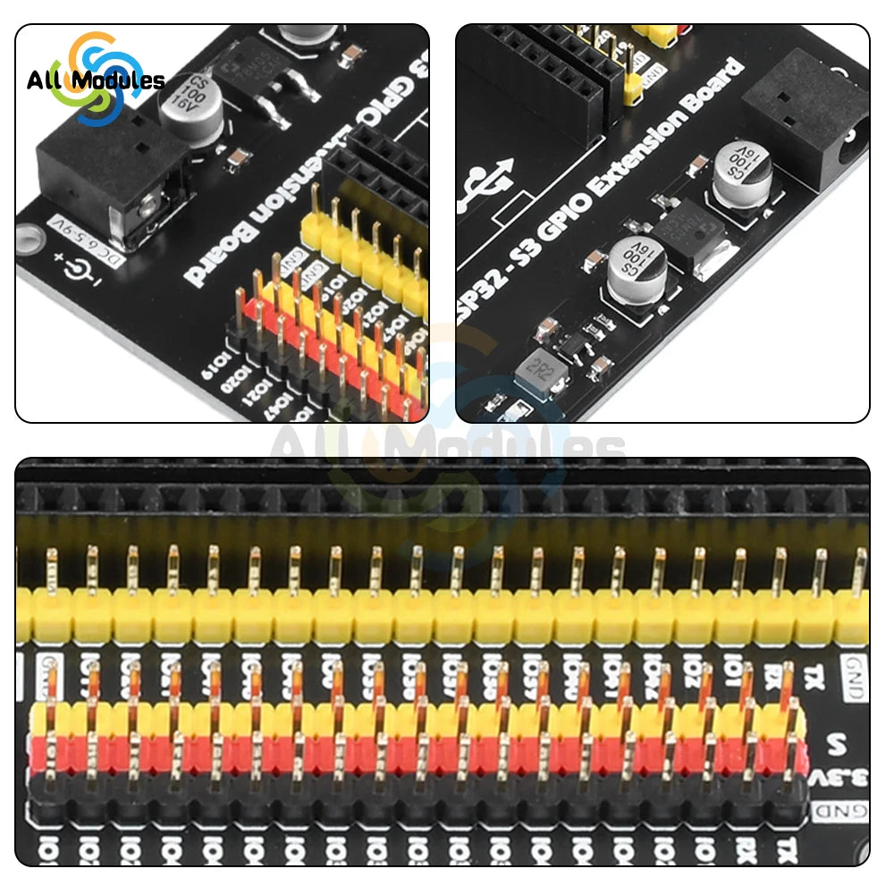 ESP32-S3 GPIO Iot Development Board Expansion Board ESP32 Expansion Board DC5.5 * 2.1 Interface