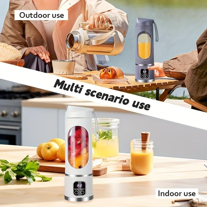 Portable Blender for Smoothie Liquid Diet, Ice Shake Blender, Compact Juicer Blender, USB Rechargeable Juicer Machine, Household Kitchen Appliances