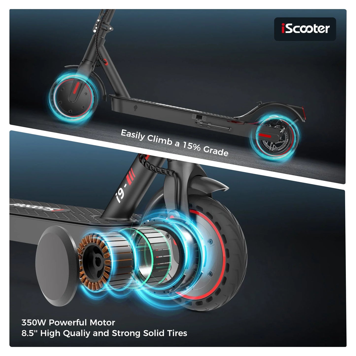 21 Mile Range Electric Scooter: 19 MPH, Foldable, Dual Brake, App Control, 350W
