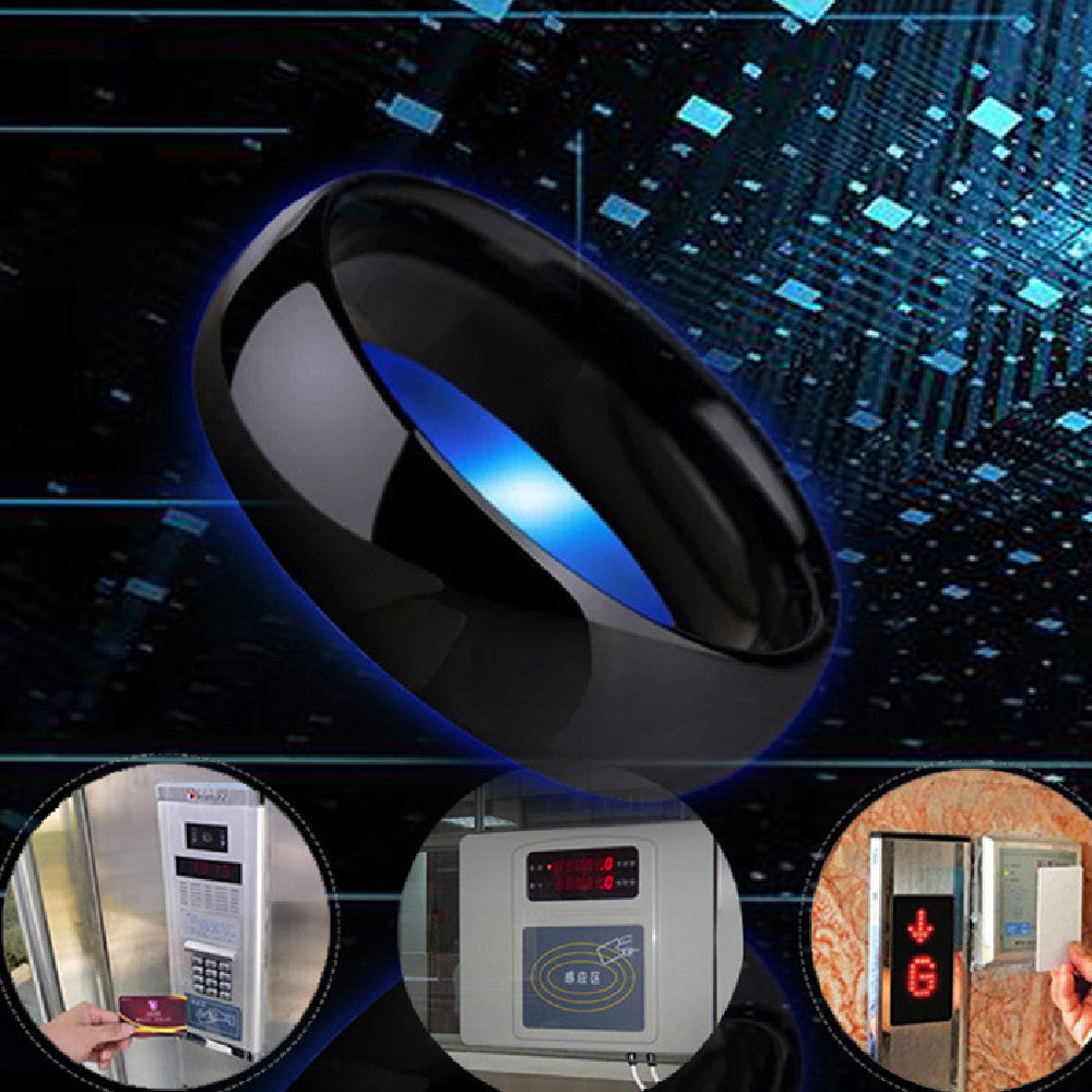 High-Tech Ceramic Smart Ring - Advanced Wearable Technology with Premium Design