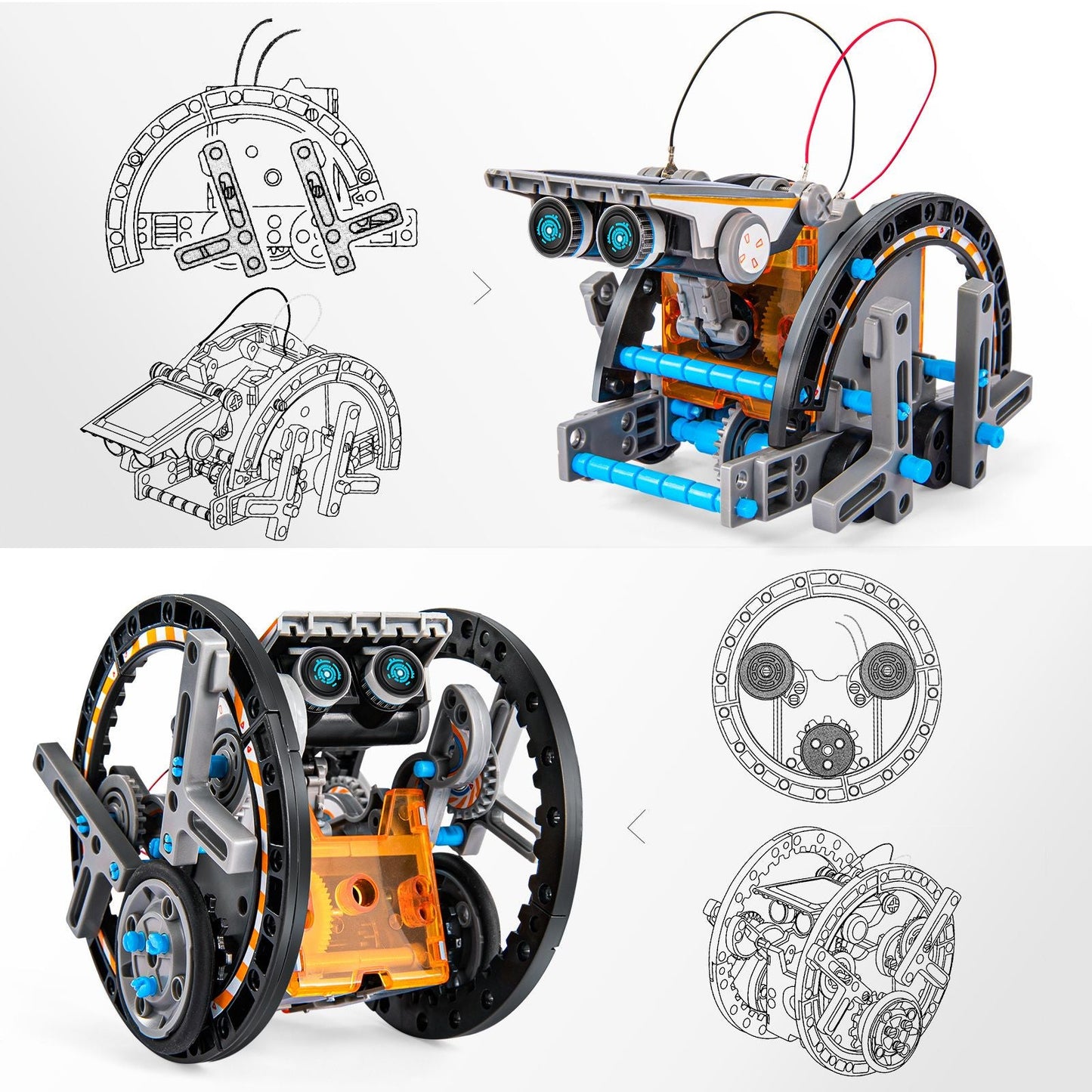 12-in-1 Solar Robot STEM Kit - Educational Science Toy for Kids Ages 8-13