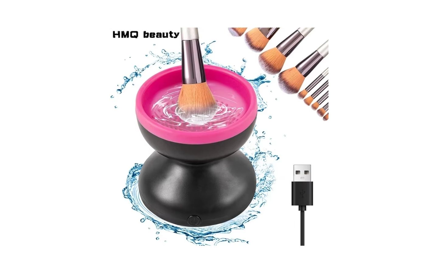 USB Makeup Brush Cleaner: Automatic Electric Wash & Dry, Silicone Tool