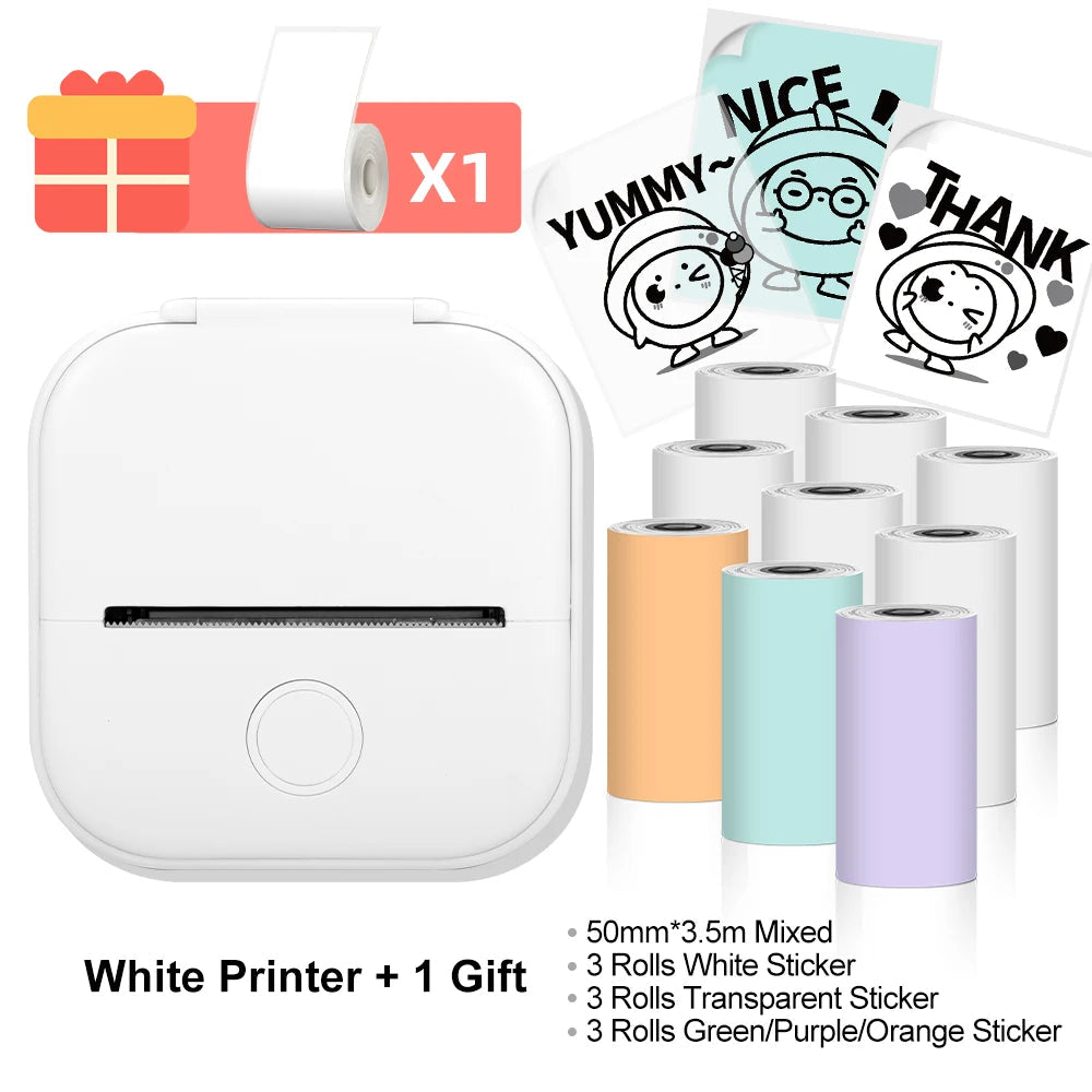 Phomemo T02 Wireless Thermal Printer: Portable Pocket Photo/Label/List Printer