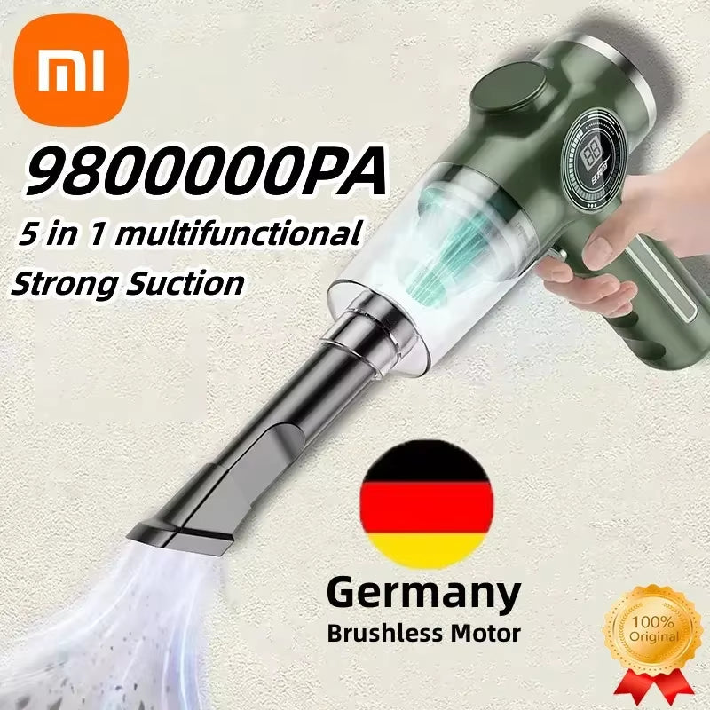 98000Pa Cordless Handheld Vacuum: Wet/Dry, High Power, Car & Home Use