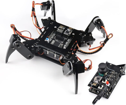 Arduino Quadruped Robot Kit: Remote, App Control, Walking/Crawling/Twisting