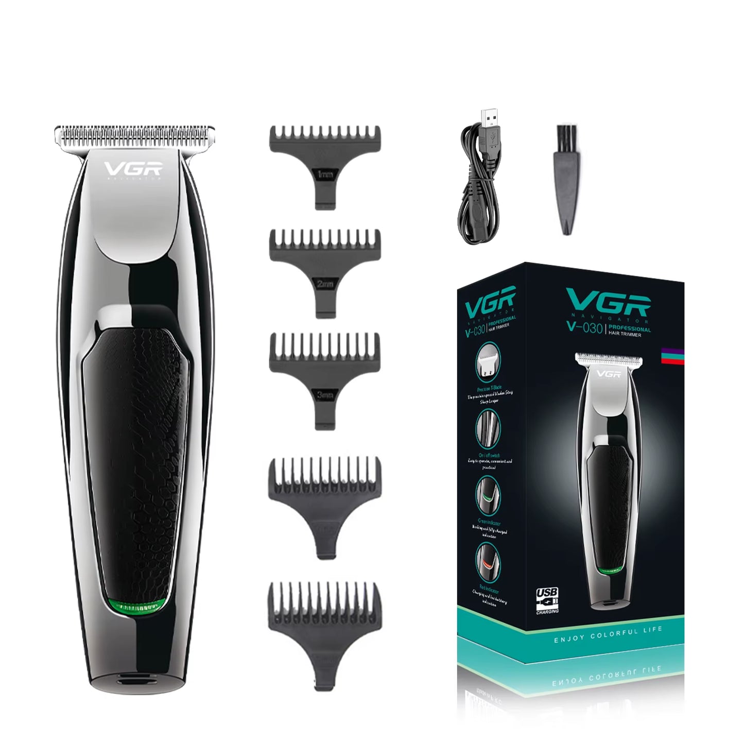 Hair Cutting Machine Rechargeable Haircut Machine Cordless Hair Trimmer Professional Hair Clipper Trimmer for Men V-030
