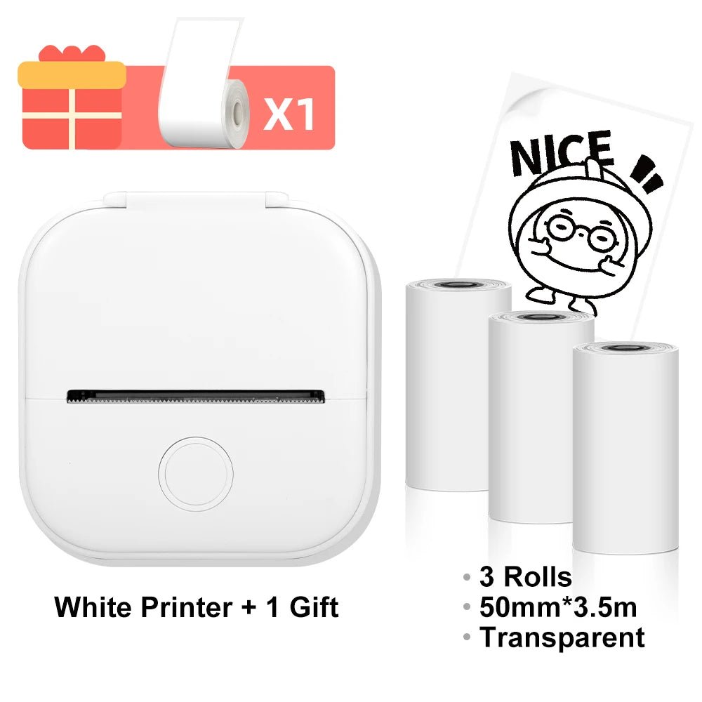 Phomemo T02 Wireless Thermal Printer: Portable Pocket Photo/Label/List Printer