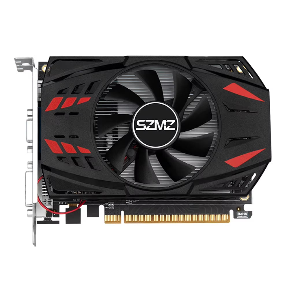 GT730 Graphics Card HD+VGA+DVI DDR3 4GB Low Profile Graphics Card PCI-E2.016X Gaming Graphics Card 128 Bit with Cooling Fan
