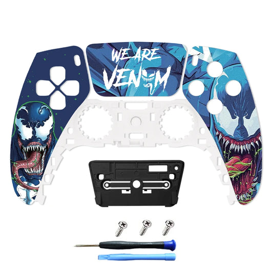 Limited Venom for PS5 Controller Case Touchpad Gamepad Cover Replacement Front Back Panel Controller Box for BDM-010/020/030/040