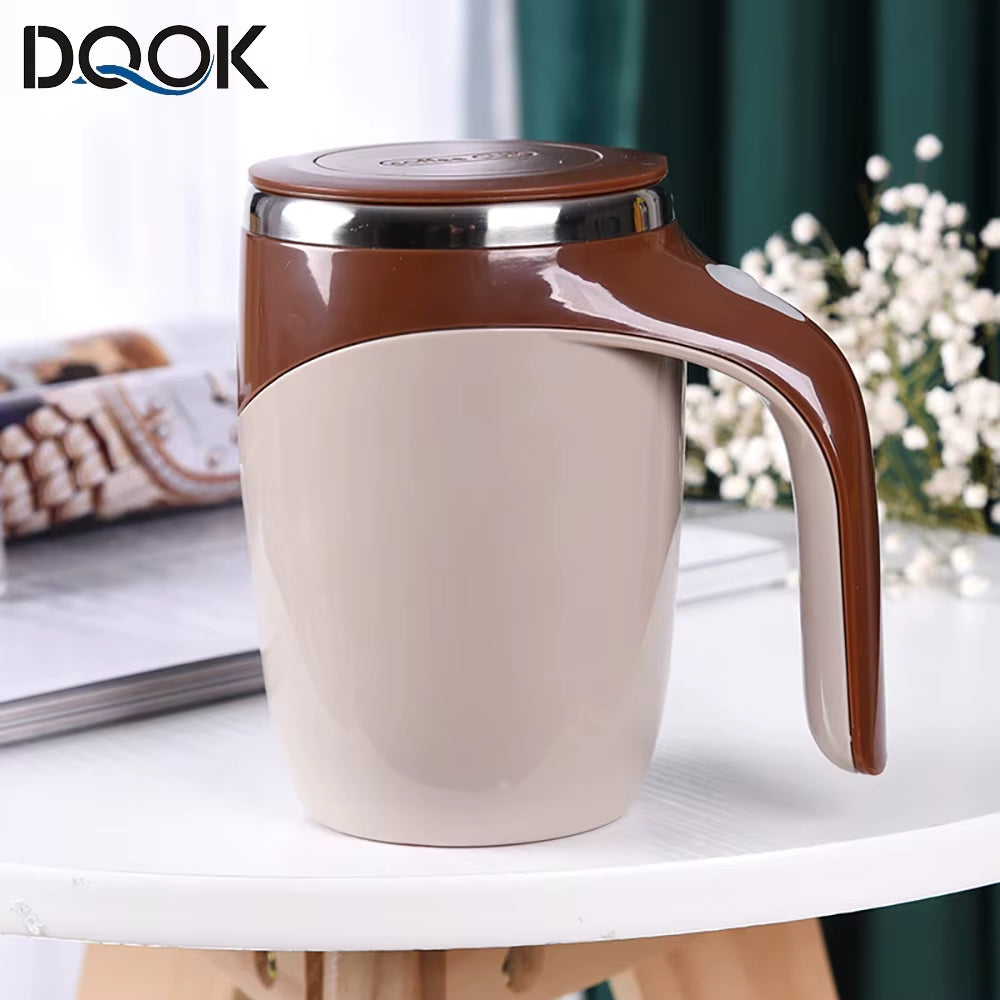 Smart Auto-Stirring Coffee Cup | Electric Magnetic Milk & Beverage Mixer | 304 Stainless Steel Design