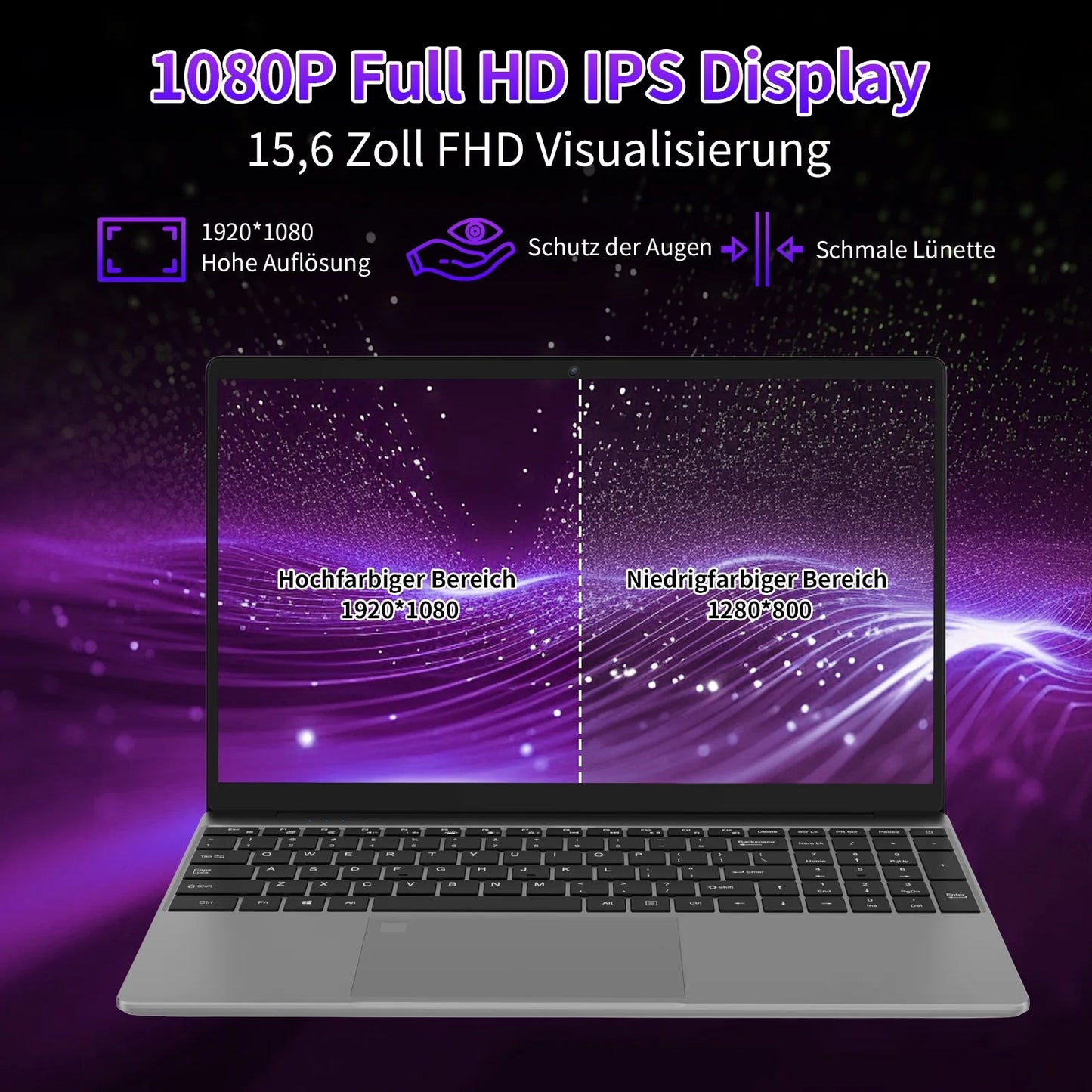 " 15.6"" Laptop, Intel Gen N95, 16GB RAM, 1TB Storage, FHD Display, Fingerprint Reader, Backlit Keyboard"