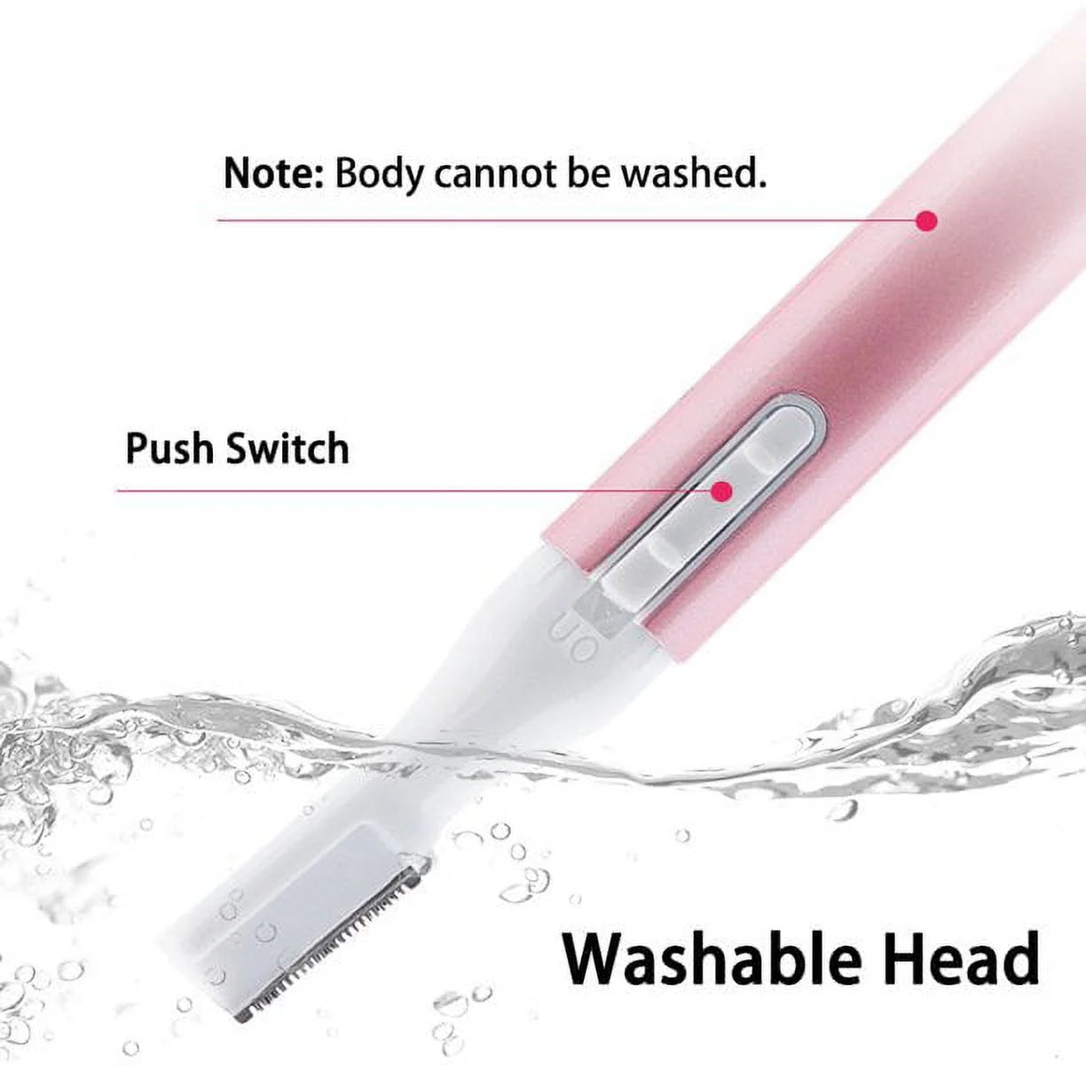 Eyebrow Hair Trimmer, Women Electric Hair Remover Eyebrow Shaper Portable Facial Hair Razor, Gift for Women