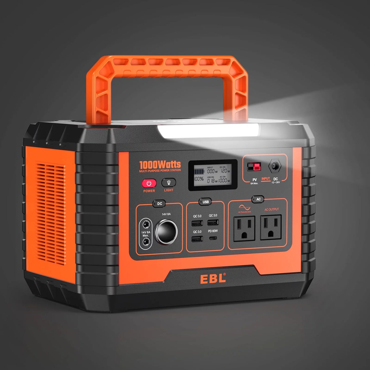 1000W Continuous Portable Power Station