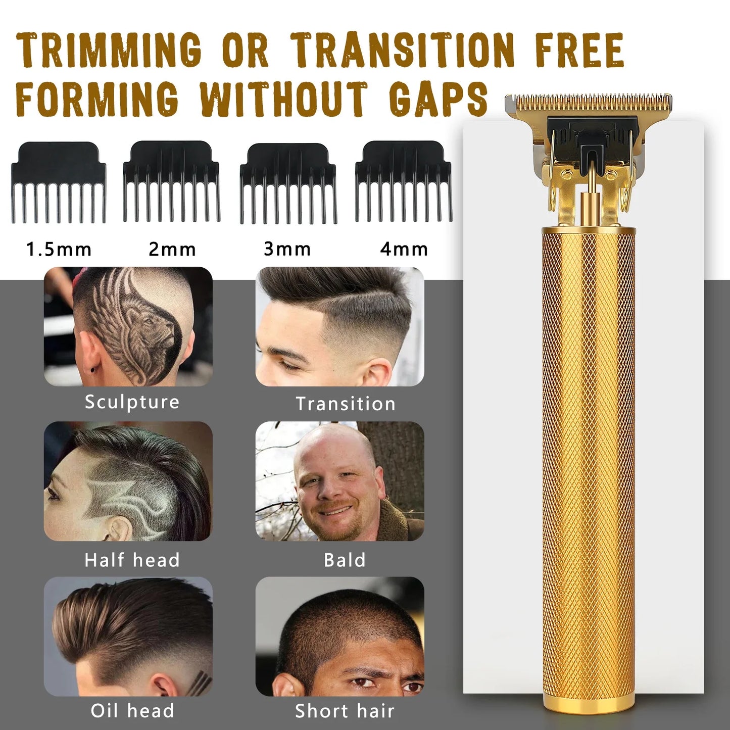 Hair Clippers Cordless Haircut Cutting Trimmers for Men, T9