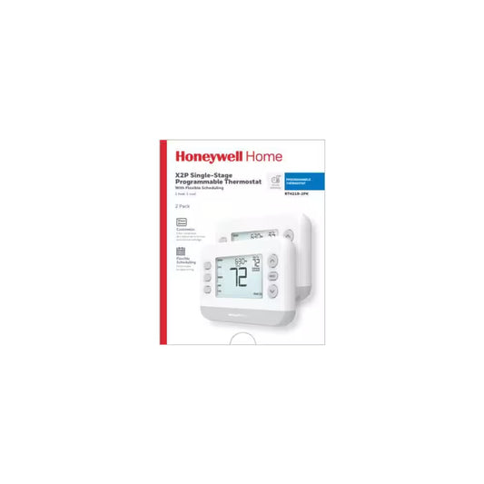 X2P Thermostat Programmable Total Flex 1 Heat/1 Cool 2-Pack