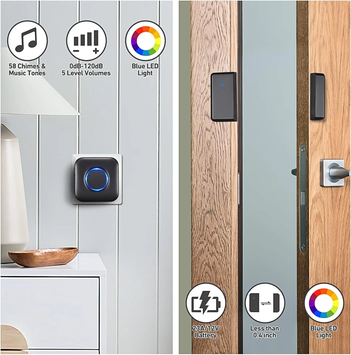 , 16Ft Black Motion Household Sensors & Alarms