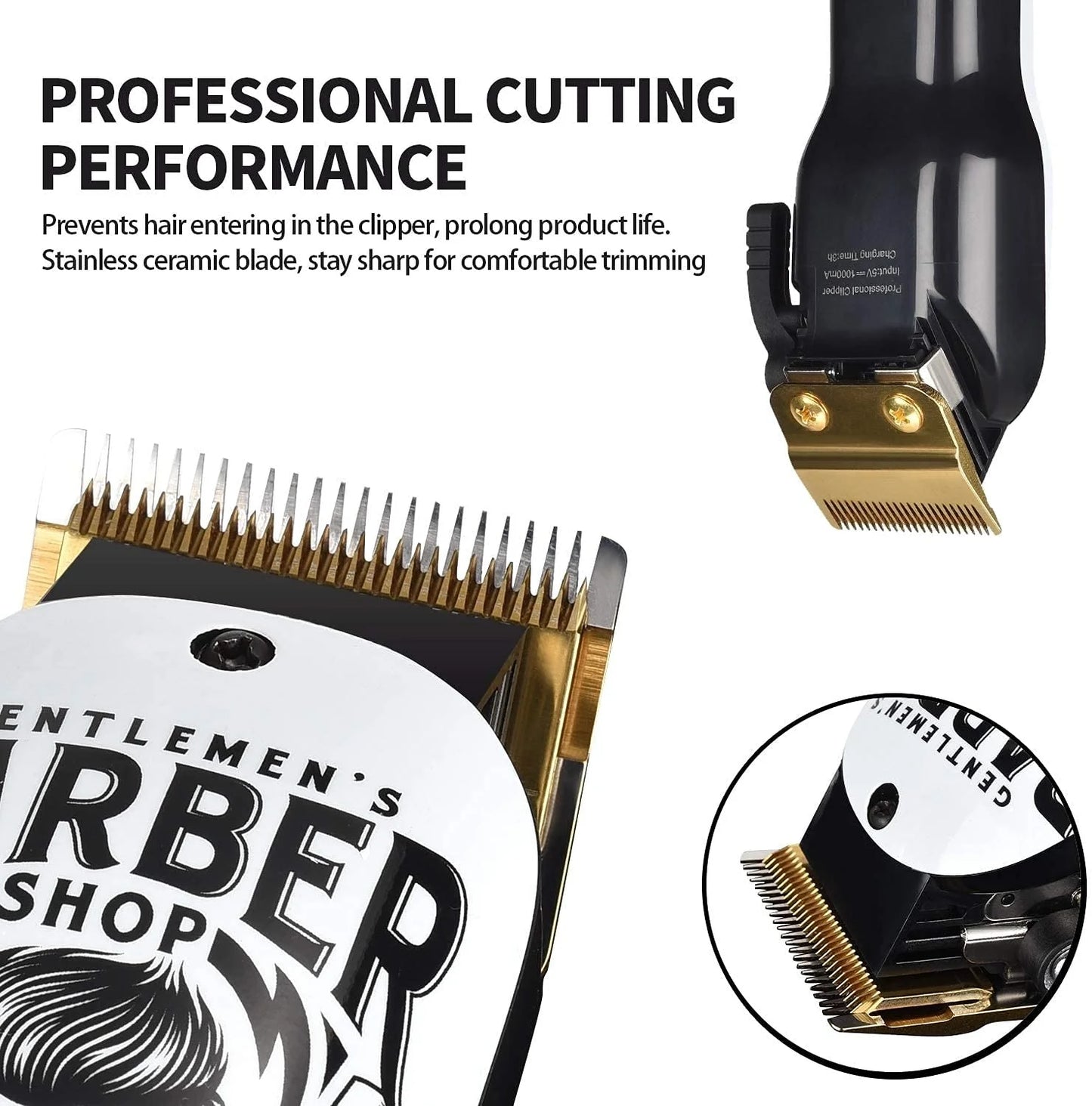 Hair Clippers & Trimmer T-Blade Cordless Hair Haircut Kist Sets, Hair Haircut with Ceramic Blade Rechargeable 2000Mah/1200Mah