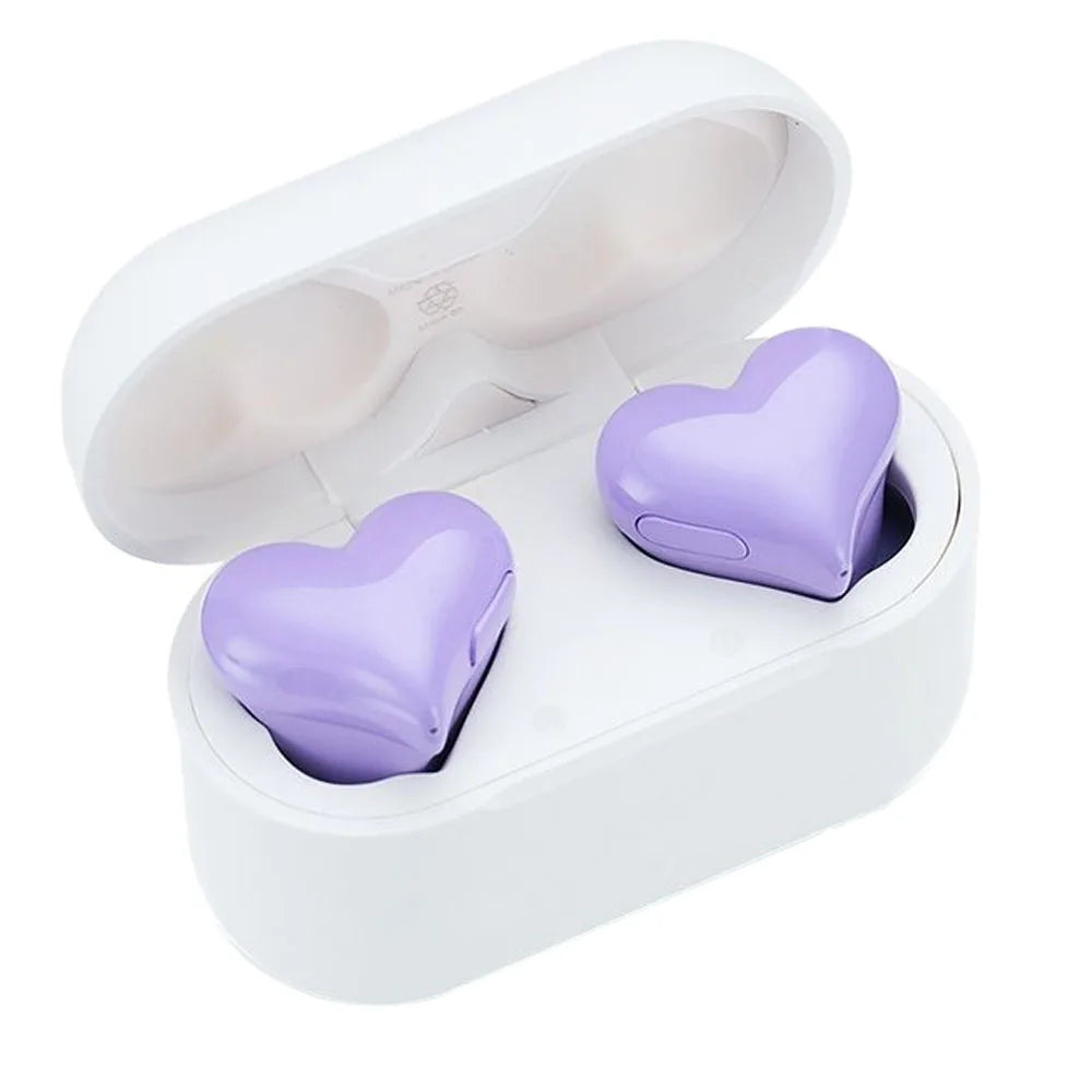 Heart-Shaped Bluetooth Earbuds: Wireless, High Quality