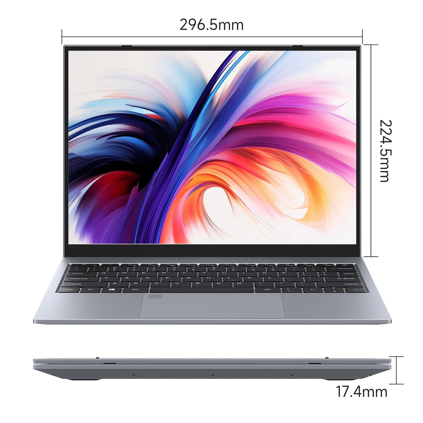 13.5" Windows 11 Pro Business Laptop, 8GB RAM 256GB SSD, Intel Core I3 1005G1, up to 3.4Ghz, 16:10 2.5K UHD Display Fingerprint Backlit Keyboard Wifi5 BT 5.0 for Student, Beginner, Gray