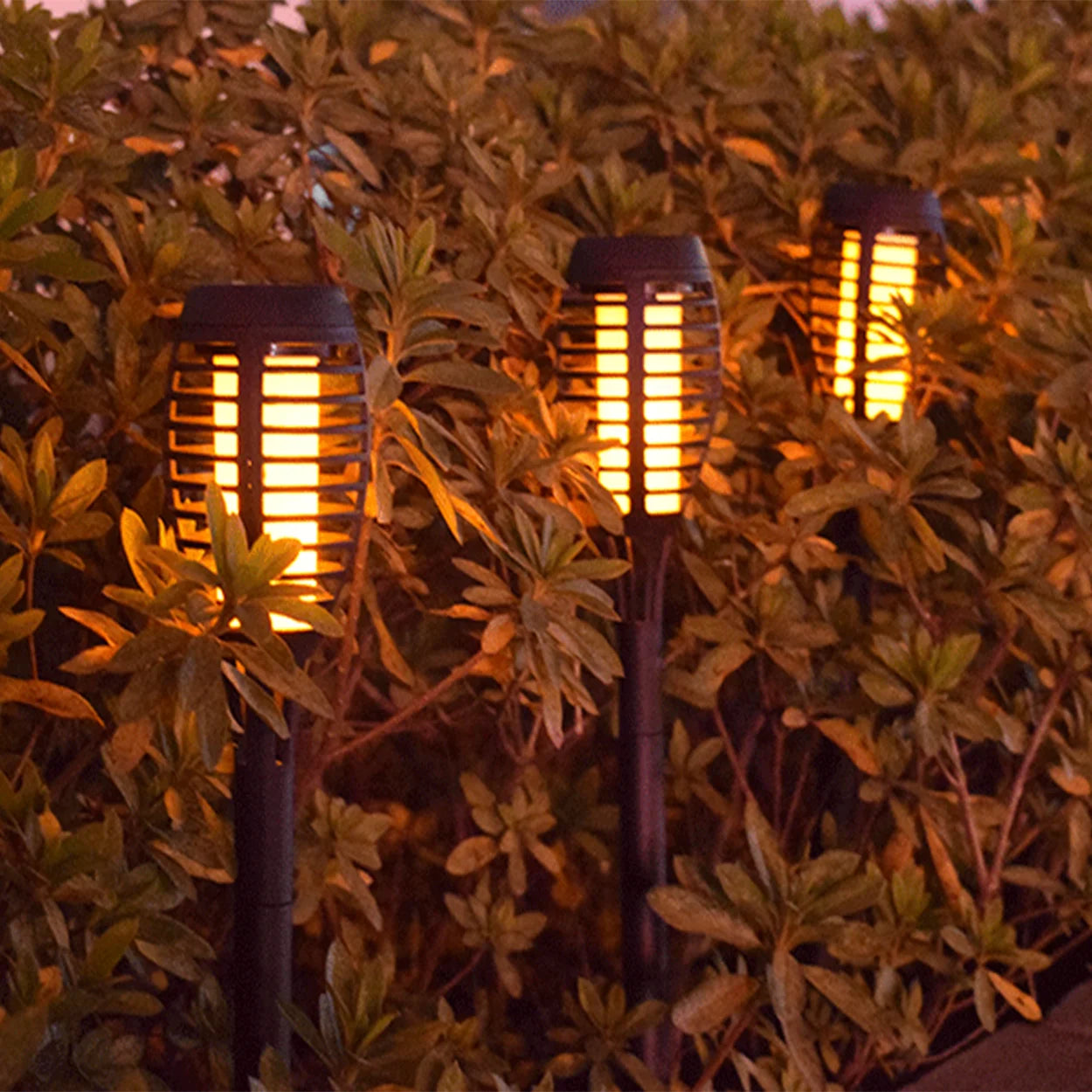 Solar Lights for Outdoor Torch Path Decor Landscape Lighting, Flickering Flame Waterproof, 8 Pack