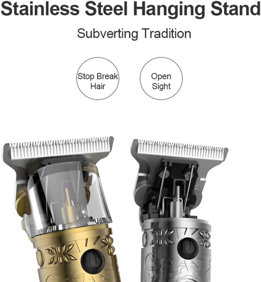Beard Trimmer Hair Clippers for Men, Professional T-Blade Trimmer Cordless Rechargeable Hair Edgers Clippers Electric Beard Shaver with LED Display