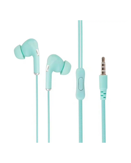 Auriculares intraaurales con cable de alta definición de 3,5 mm con micrófono y controles