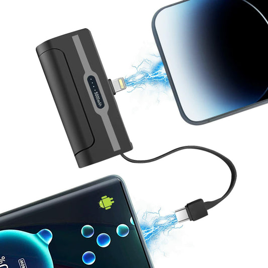 4800mAh Portable Power Bank - USB-C Compact Charger for Devices