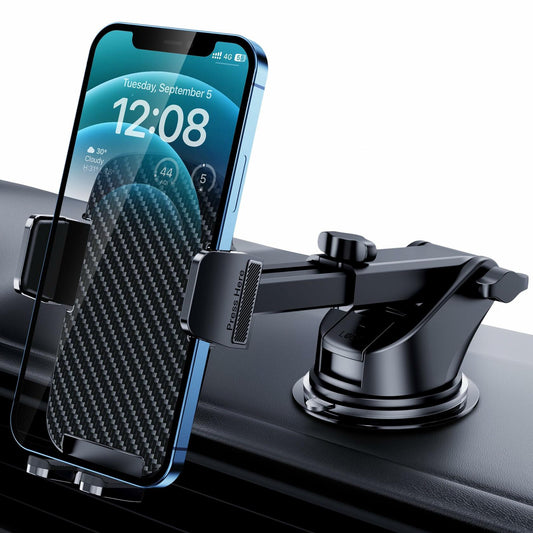 CINDRO Military-Grade Universal Car Phone Holder Mount - Suction Design